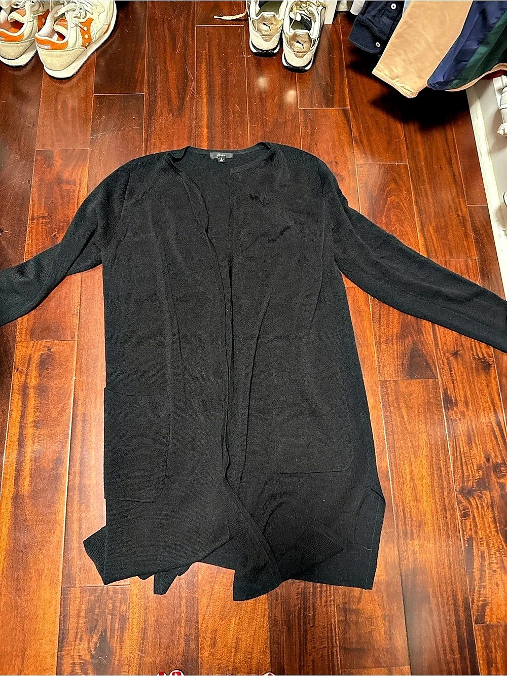 J.Crew long Black Cardigan